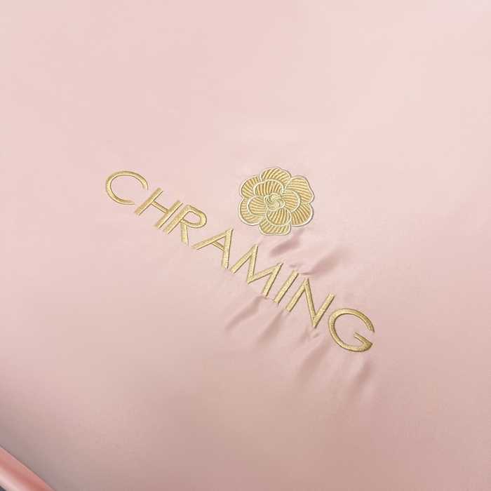 91家纺网 家纺一手货源 找家纺 笠裙家纺 2024新款水洗真丝刺绣床笠系列  柔粉色