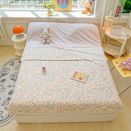 91家纺网 家纺一手货源 找家纺 柒星睡袋 2024新款全棉印花隔脏睡袋旅行睡袋 朱丽叶塔