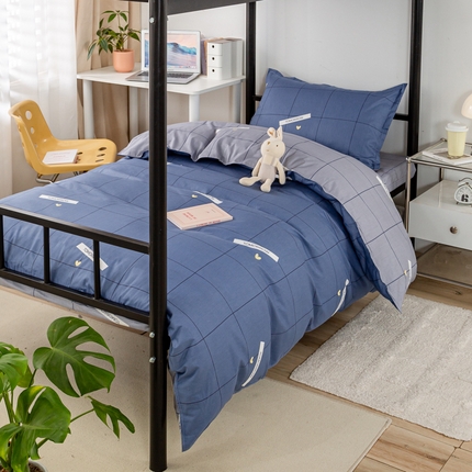 91家纺网 家纺一手货源 找家纺 （总）锦润家纺 2025新款学生季13372床笠床垫套印花全棉学生三件套多件套大礼包