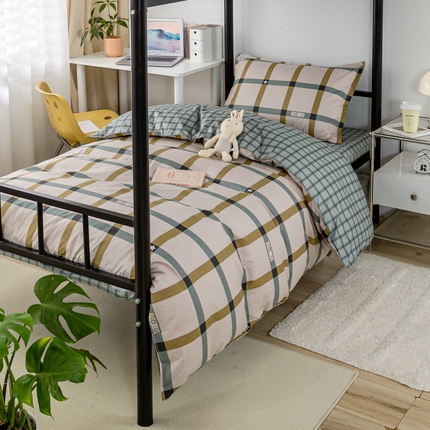 91家纺网 家纺一手货源 找家纺 （总）锦润家纺 2025新款学生季13372床笠床垫套印花全棉学生三件套多件套大礼包