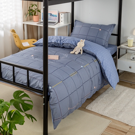 91家纺网 家纺一手货源 找家纺 （总）锦润家纺 2025新款学生季13372床笠床垫套印花全棉学生三件套多件套大礼包