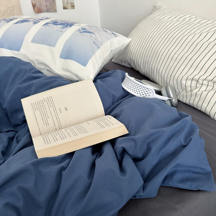 91家纺网 家纺一手货源 找家纺 （总）艾沁 2024新款博主风全棉加密水洗棉四件套