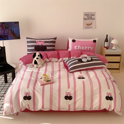 91家纺网 家纺一手货源 找家纺 （总）富瑞阁 2024新款ins13372全棉数码印花四件套