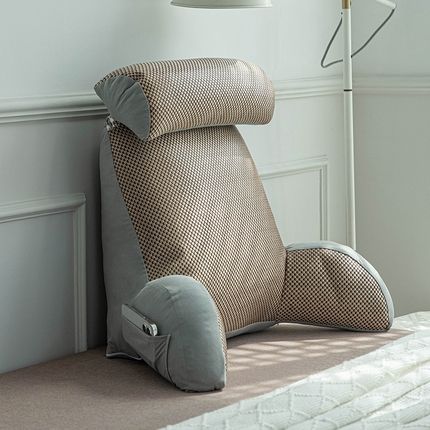 91家纺网 家纺一手货源 找家纺 （总）爱妮灵蚊帐 2024新款冰丝藤席床头靠垫软包夏天床上靠背靠枕宿舍枕头护腰孕妇枕