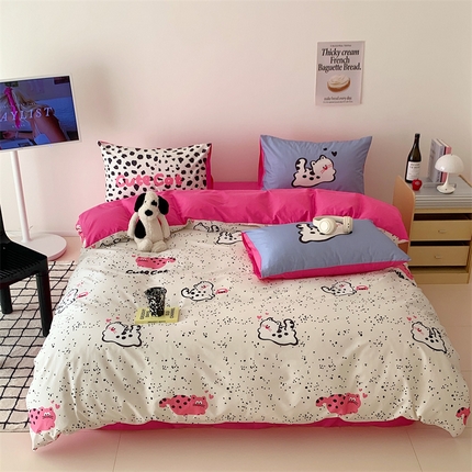 91家纺网 家纺一手货源 找家纺 （总）富瑞阁 2024新款ins13372全棉数码印花四件套