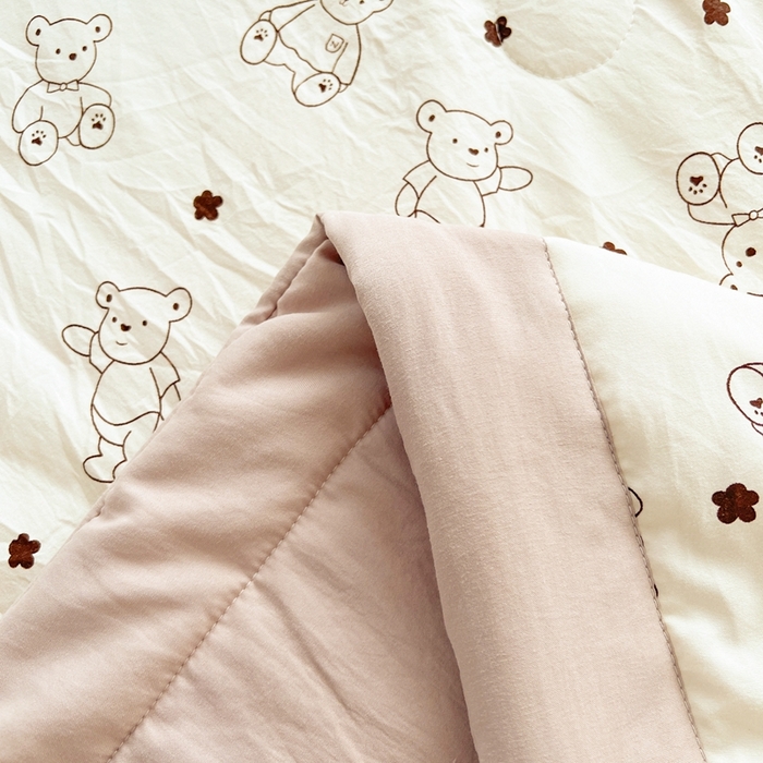 91家纺网 家纺一手货源 找家纺 美梦里 2024新款A类水洗棉棉花夏被夏凉被空调被子 小熊星愿