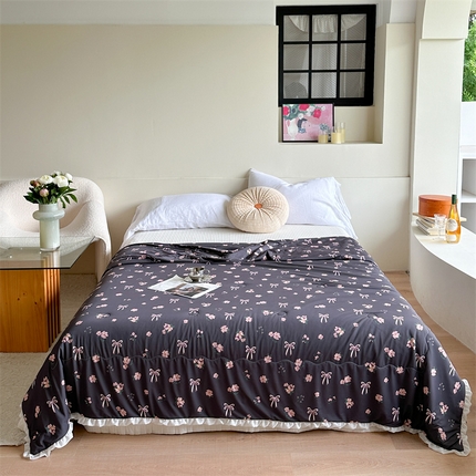 91家纺网 家纺一手货源 找家纺 （总）柚子YOUTH 2024新款凉感冰皮印花夏被