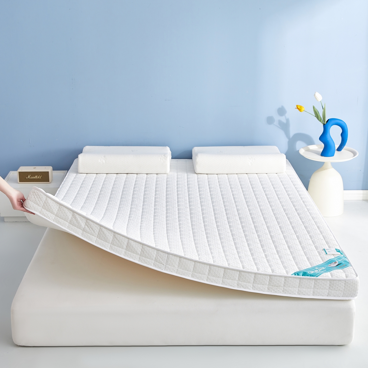 91家纺网 家纺一手货源 找家纺 （总）时奥家纺 2024新款针织凝胶海绵床垫