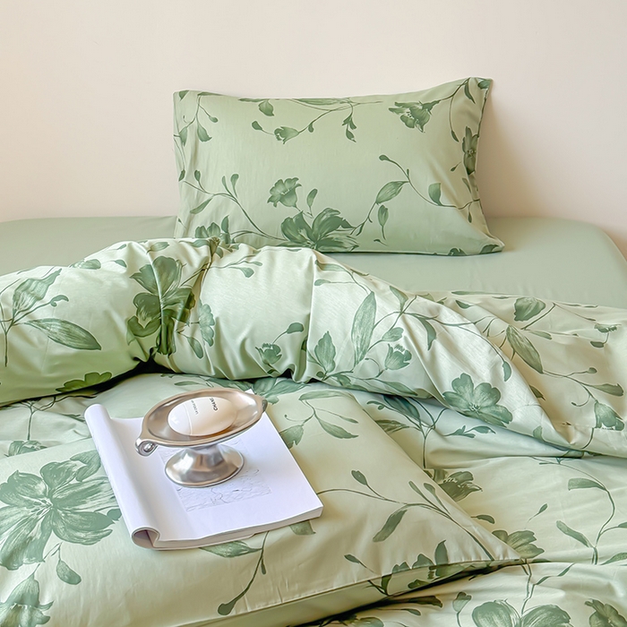 91家纺网 家纺一手货源 找家纺 （总）2024新款全棉13370花卉款系列四件套