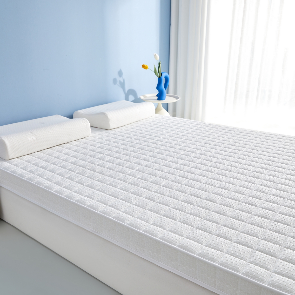 91家纺网 家纺一手货源 找家纺 （总）时奥家纺 2024新款针织凝胶海绵床垫