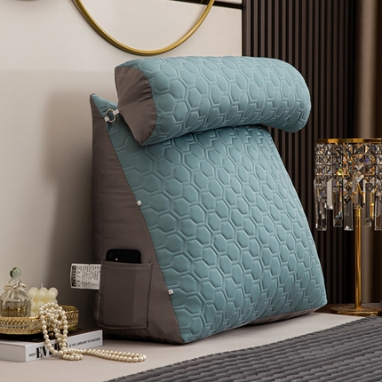 91家纺网 家纺一手货源 找家纺 （总）爱妮灵蚊帐 2024新款凉感丝头枕三角靠垫