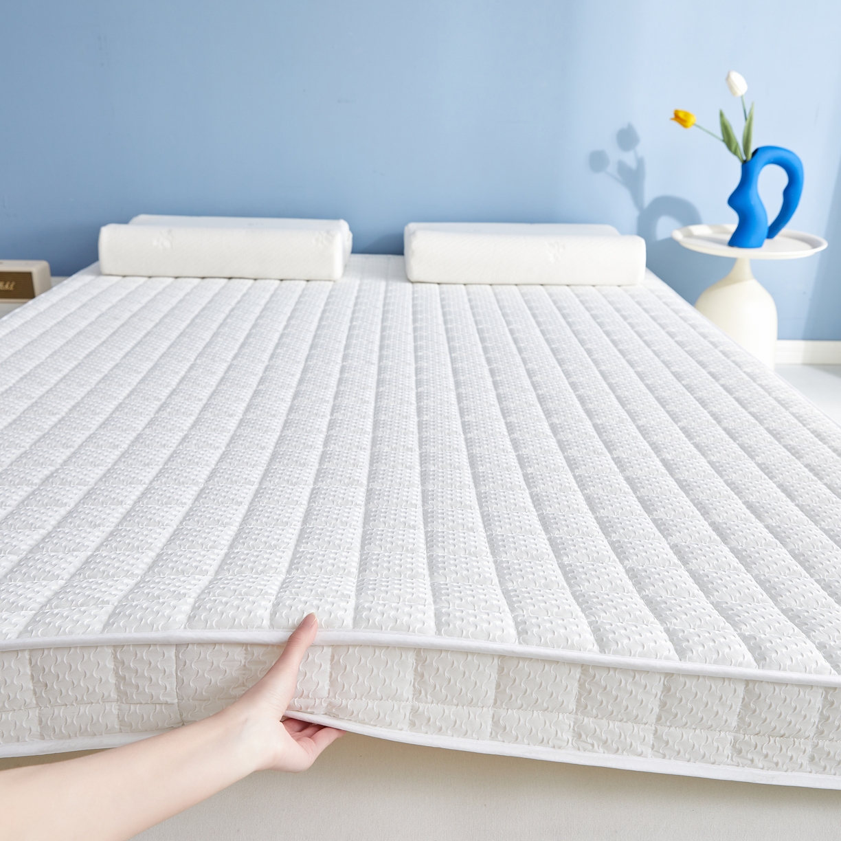 91家纺网 家纺一手货源 找家纺 （总）时奥家纺 2024新款针织凝胶海绵床垫