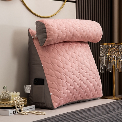 91家纺网 家纺一手货源 找家纺 （总）爱妮灵蚊帐 2024新款凉感丝头枕三角靠垫