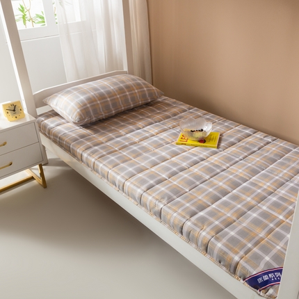 91家纺网 家纺一手货源 找家纺 元昊床垫 2025新款无印风水洗棉床垫 卡洛格-咖