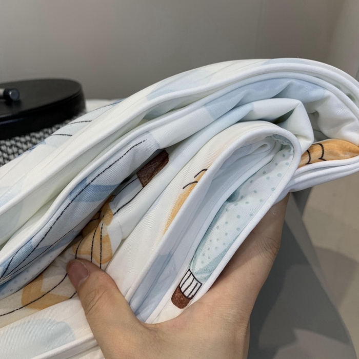 91家纺网 家纺一手货源 找家纺 奈萝家纺 2024新款A类凉感丝小凉皮夏被可机洗夏被新品空调被热气球