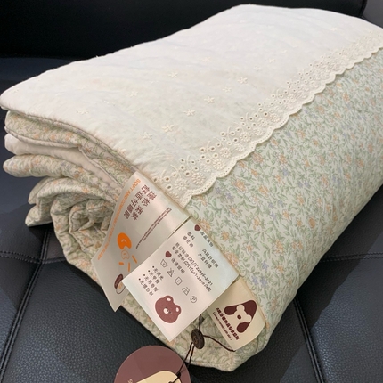 奈萝 2024新款法式花边针织夏被春秋被 亿夏