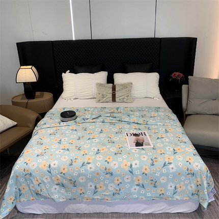 91家纺网 家纺一手货源 找家纺 奈萝家纺 2024新款A类凉感丝小凉皮夏被可机洗夏被新品空调被碎花系