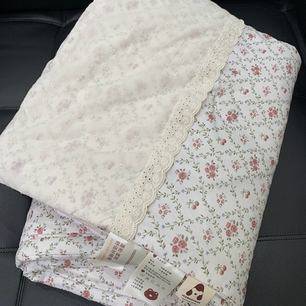 奈萝 2024新款法式花边针织夏被春秋被 樱桃
