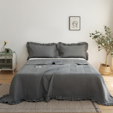 91家纺网 家纺一手货源 找家纺 （总）EH家居 2024新款全棉床盖三件套-知晓系列