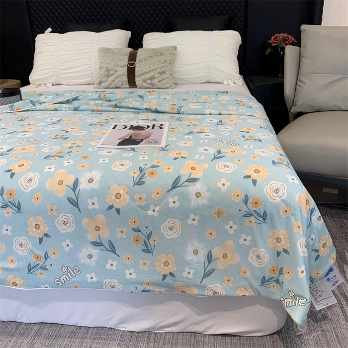 91家纺网 家纺一手货源 找家纺 奈萝家纺 2024新款A类凉感丝小凉皮夏被可机洗夏被新品空调被碎花系