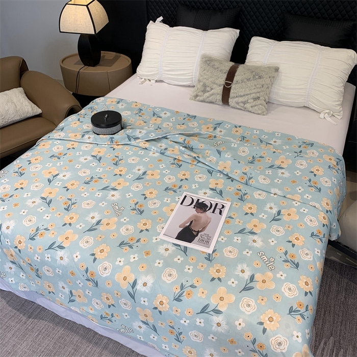 91家纺网 家纺一手货源 找家纺 奈萝家纺 2024新款A类凉感丝小凉皮夏被可机洗夏被新品空调被碎花系