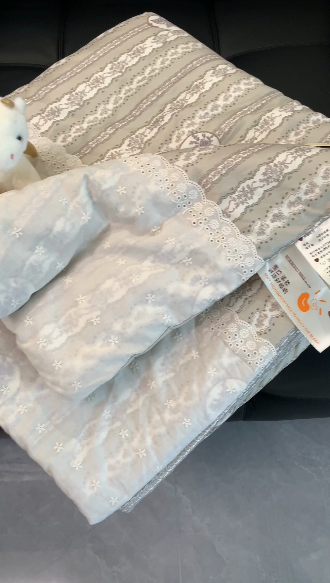 91家纺网 家纺一手货源 找家纺 奈萝 2024新款法式花边针织夏被春秋被 凯瑟琳