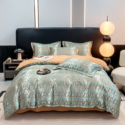 91家纺网 家纺一手货源 找家纺 （总）莱欧纳家纺 2025新款轻奢欧式提花四件套