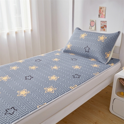 91家纺网 家纺一手货源 找家纺 （总）爱思凯家纺 2025款【印花学生床乳胶凉席】清新乳胶条席