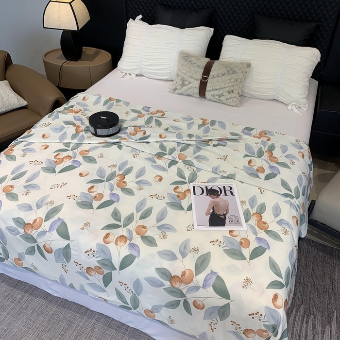 91家纺网 家纺一手货源 找家纺 奈萝家纺 2024新款A类凉感丝小凉皮夏被可机洗夏被新品空调被盛夏果实