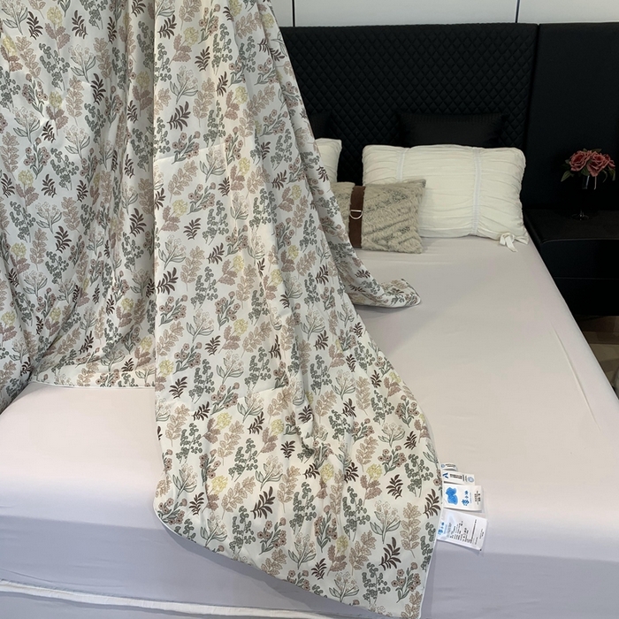 91家纺网 家纺一手货源 找家纺 奈萝家纺 2024新款A类凉感丝小凉皮夏被可机洗夏被新品空调被桔梗