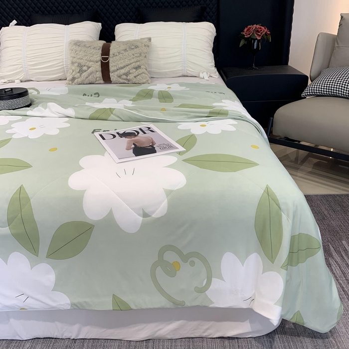 91家纺网 家纺一手货源 找家纺 奈萝家纺 2024新款A类凉感丝小凉皮夏被可机洗夏被新品空调被小苍梨