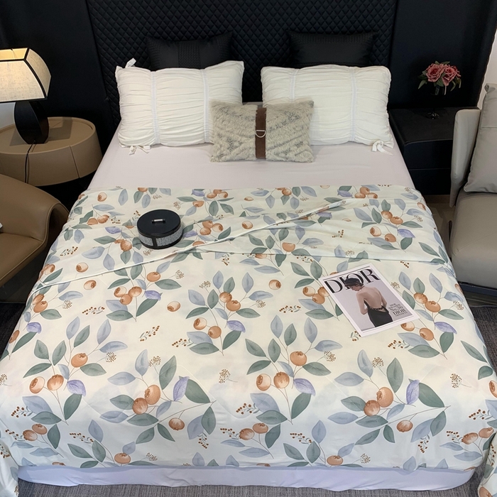 91家纺网 家纺一手货源 找家纺 奈萝家纺 2024新款A类凉感丝小凉皮夏被可机洗夏被新品空调被盛夏果实