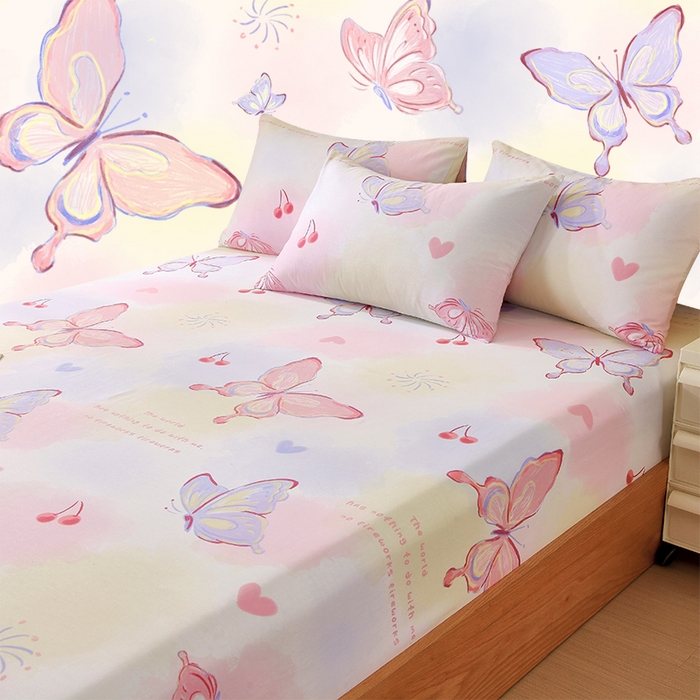 91家纺网 家纺一手货源 找家纺 （总）金鑫汇家纺 2024新款精梳全棉单品四件套系列第二批-单床笠