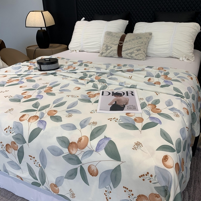 91家纺网 家纺一手货源 找家纺 奈萝家纺 2024新款A类凉感丝小凉皮夏被可机洗夏被新品空调被盛夏果实