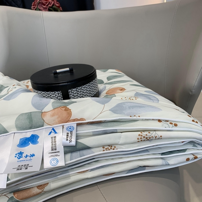91家纺网 家纺一手货源 找家纺 奈萝家纺 2024新款A类凉感丝小凉皮夏被可机洗夏被新品空调被盛夏果实