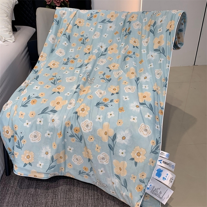 91家纺网 家纺一手货源 找家纺 奈萝家纺 2024新款A类凉感丝小凉皮夏被可机洗夏被新品空调被碎花系