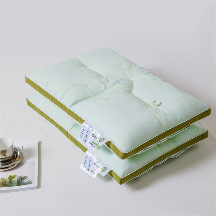 91家纺网 家纺一手货源 找家纺 爱尚家枕芯 2024新款天然植物茶香枕 嫩茶色48*74cm