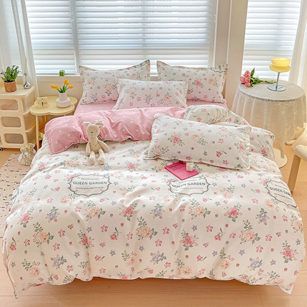 91家纺网 家纺一手货源 找家纺 灿哈2025款磨毛植物羊绒四件套更多花型群下载（新）潮范清丽