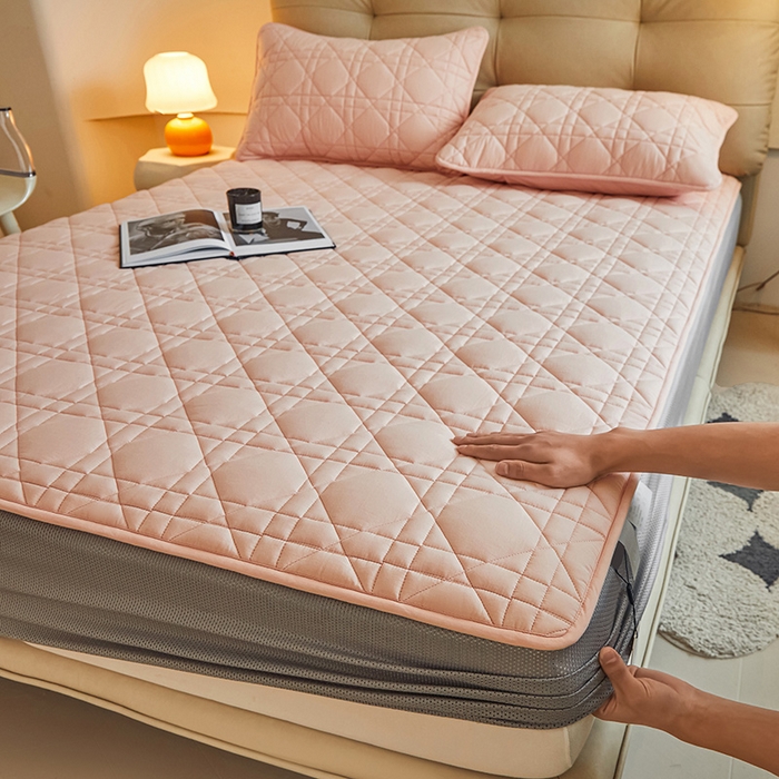 91家纺网 家纺一手货源 找家纺 3C 2024新款A类高透气纯棉棉花单床笠-好眠 香妃玉