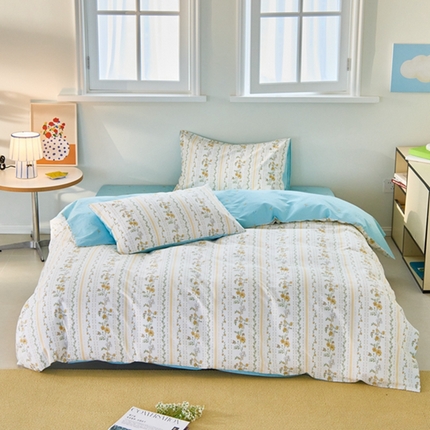 91家纺网 家纺一手货源 找家纺 原研家居 2024新款40支全棉13070印花系列四件套（第4批） 宁静致远