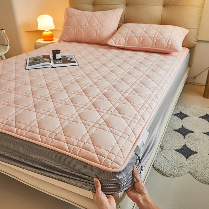 91家纺网 家纺一手货源 找家纺 3C 2024新款A类高透气纯棉棉花单床笠-好眠 香妃玉