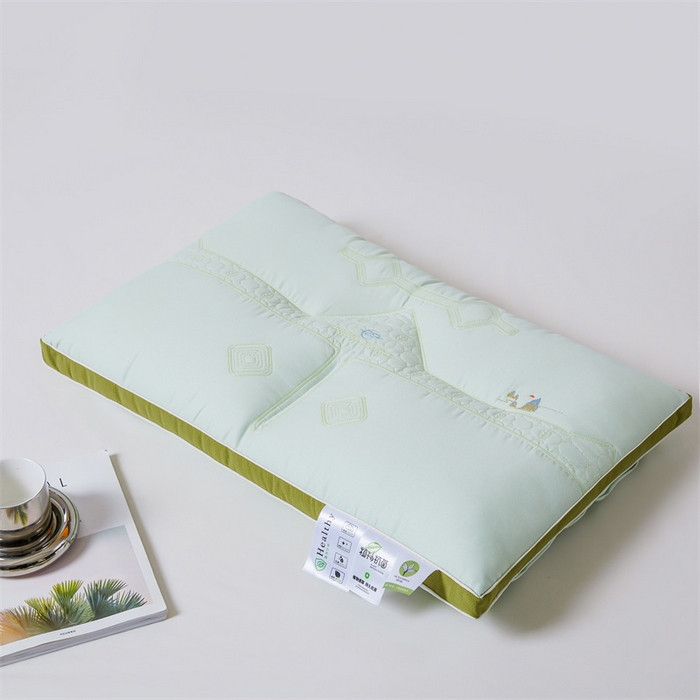 91家纺网 家纺一手货源 找家纺 爱尚家枕芯 2024新款天然植物茶香枕 嫩茶色48*74cm