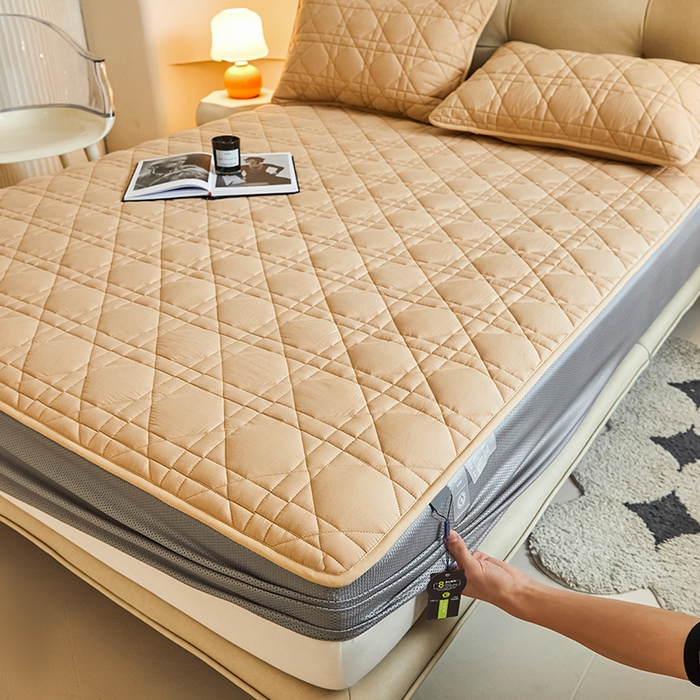 91家纺网 家纺一手货源 找家纺 （总）3C 2024新款A类高透气纯棉棉花单床笠-好眠