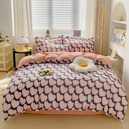 91家纺网 家纺一手货源 找家纺 灿哈2025款磨毛植物羊绒四件套更多花型群下载（新）彼得兔