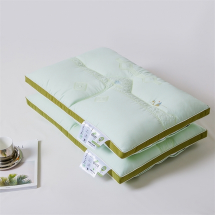 91家纺网 家纺一手货源 找家纺 爱尚家枕芯 2024新款天然植物茶香枕 嫩茶色48*74cm