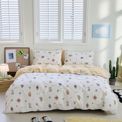 91家纺网 家纺一手货源 找家纺 原研家居 2024新款40支全棉13070印花系列四件套（第4批） 熊先生