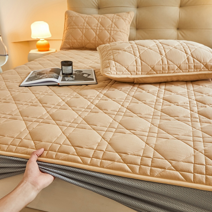 91家纺网 家纺一手货源 找家纺 （总）3C 2024新款A类高透气纯棉棉花单床笠-好眠