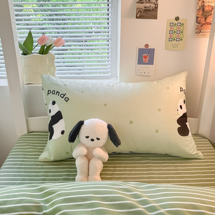 91家纺网 家纺一手货源 找家纺 寻米 2024新款全棉印花学生床三件套 爱你熊