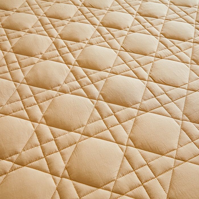 91家纺网 家纺一手货源 找家纺 3C 2024新款A类高透气纯棉棉花单床笠-好眠 米驼色