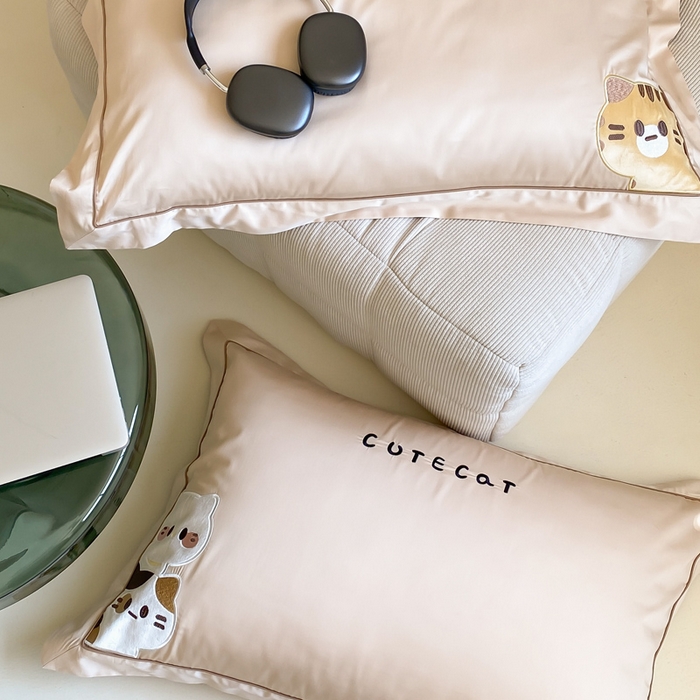 91家纺网 家纺一手货源 找家纺 （总）云栖家居 2024全棉刺绣系列四件套-胖可丁